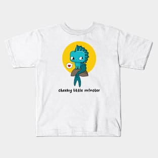 Cheeky little monster (on light colors) Kids T-Shirt